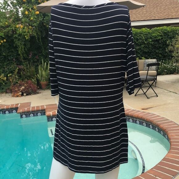 Green Envelope Blue/White Stripe 3/4 Sleeve T SzXL - Picture 7 of 12